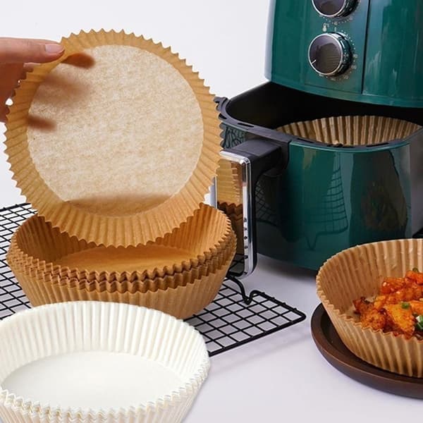 100 stk Engangspapir Pergamentforme til Airfryer - Nem og