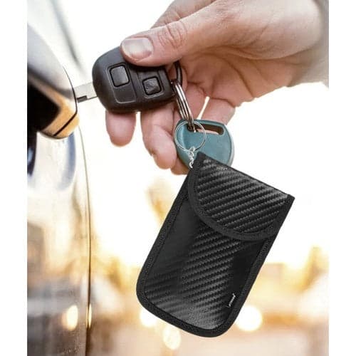 RFID/Faraday nøgleetui bilnøgle 2-pak sort (vertikal+horisontal)