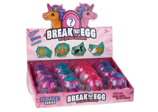 Överraskningsägg enhörning 6 cm Magic Cracking Unicorn Egg, 1 st