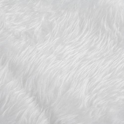 Julgransmatta vit 120 cm fluffig polyester