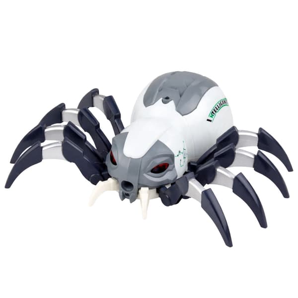 Fjernstyret RC spindelrobot 29 cm med røg, lys og lyd