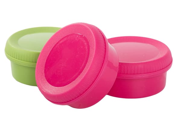 Dressingbehållare med lock 80 ml 8-pack plast dippskålar