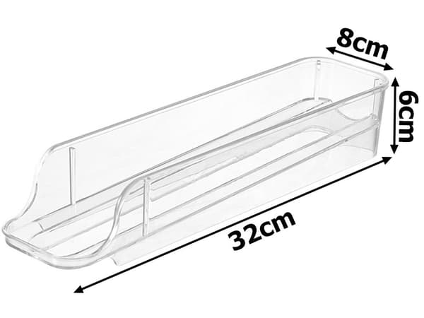 Äggbox för kylskåp 14 ägg, 2 stapelbara äggbrickor transparent