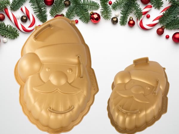 Silikonbakform jultomte 1 st guld