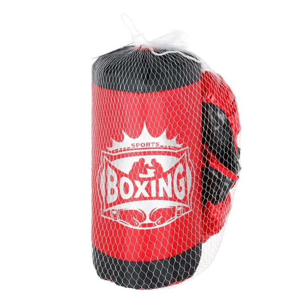 Boxningsset boxningssäck 53x45 cm + 2 boxningshandskar