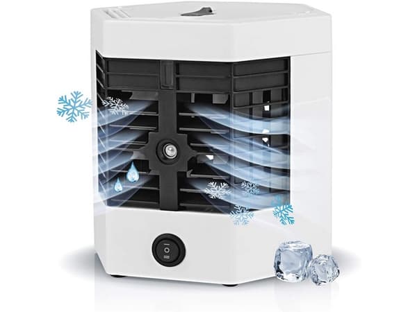 Mini luftkonditionering 2-i-1 USB med luftfugter 8 W