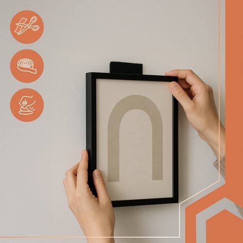 Selvklæbende velcrotape sort 5 cm x 5 m krog/loop 2-pak