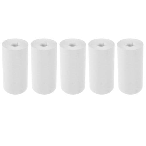Termopapper rullar 5-pack 5,6 cm utskriftsbredd Ø2,5 cm vit