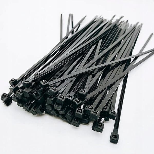 Kabelbindere sorte 200x3,6 mm nylon 100-pak
