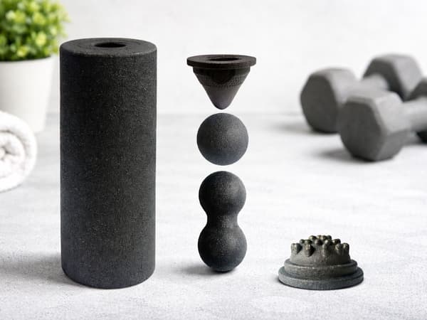Massage roller sæt 5‑i‑1 EPP‑skum til hele kroppen sort