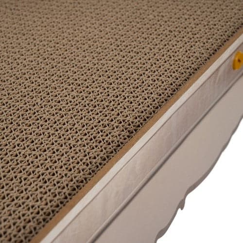 Kattsoffa klösbräda i wellpapp/MDF 60 cm, sittyta 41x28 cm