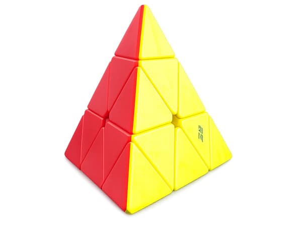 Pyraminx pyramidekube 3D logikpuslespil roterende plast 9,5 cm