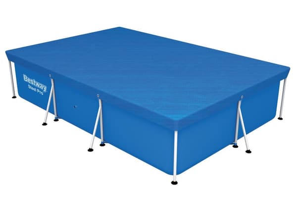Poolovertræk til rammepool 300x201 cm PVC beskyttelse mod snavs
