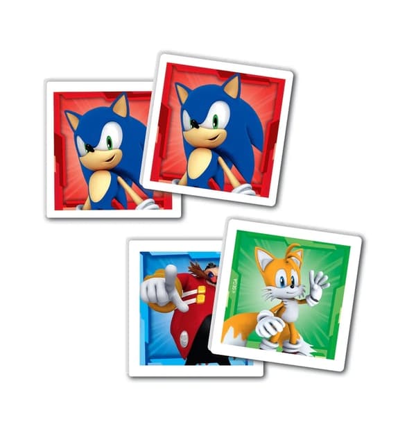 Sonic utbildningsset för barn 3+ med pussel 30/48 bitar, memo & block