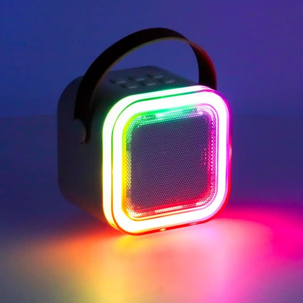 Bärbart karaoke-set Bluetooth-högtalare 6W + mikrofon rosa