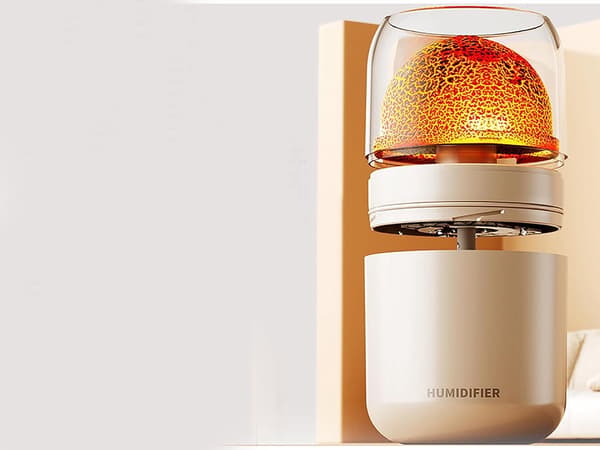 Luftfugter 300 ml med aromaterapi LED-lys USB 14,5 x 8,5 cm