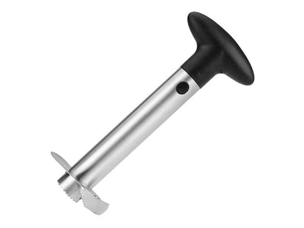 Ananasudkerner i rustfrit stål/plast 24 cm, sølv/sort