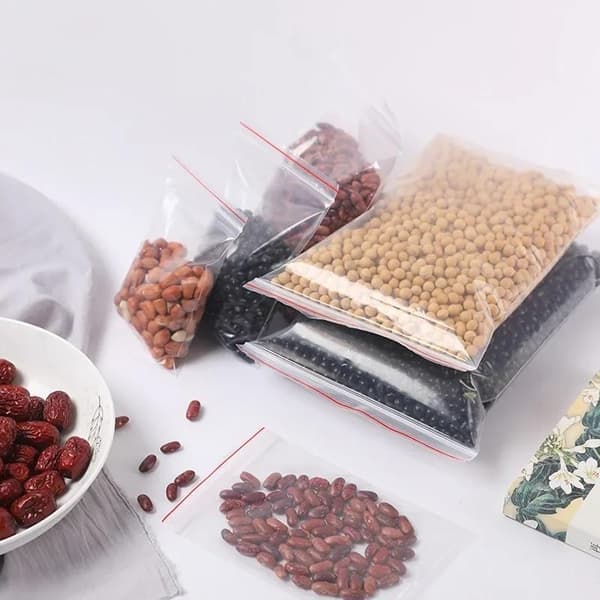 300-pak Ziplock lynlåsposer - Gennemsigtige,