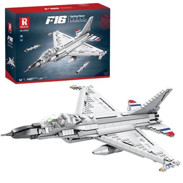 F-16 Fighting Falcon byggeklodsmodel 1427 dele 49 cm