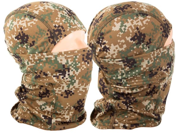 Balaclava ansigtsmaske polyester pixel camo universal størrelse