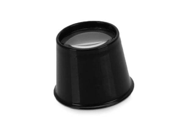 Pannlupp 10x förstoring 30 mm lins svart