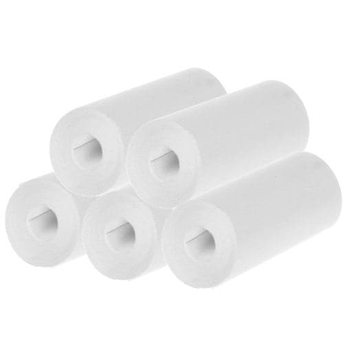 Termopapper rullar 5-pack 5,6 cm utskriftsbredd Ø2,5 cm vit