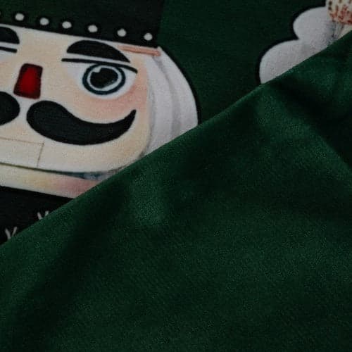 Kuddfodral plysch julmotiv nutcracker 40x40 cm polyester