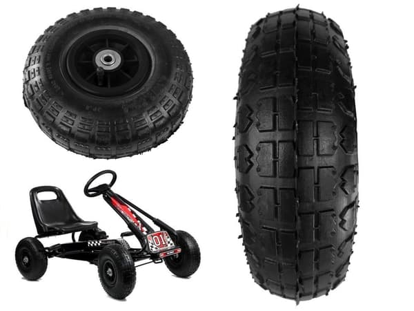 Gokart-hjul sort til A15 gokart