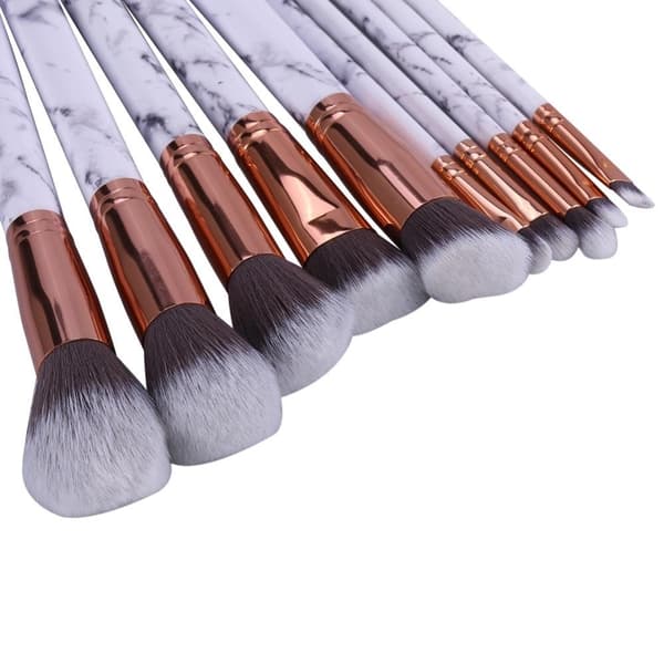 10 Professionelle Marmorerede Makeupbørster