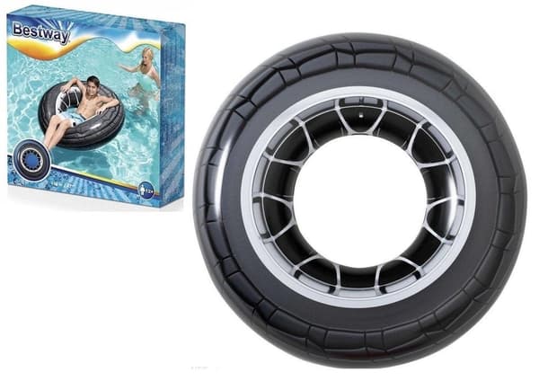Uppblåsbart simhjul 119 cm däcktema PVC för 12+ år max 90 kg