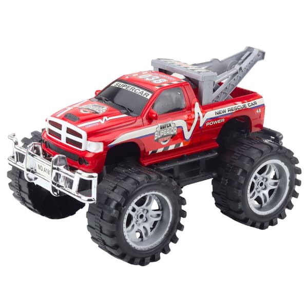 Maastopelastusajoneuvo leikkiauto 27 cm vetokoukulla, punainen