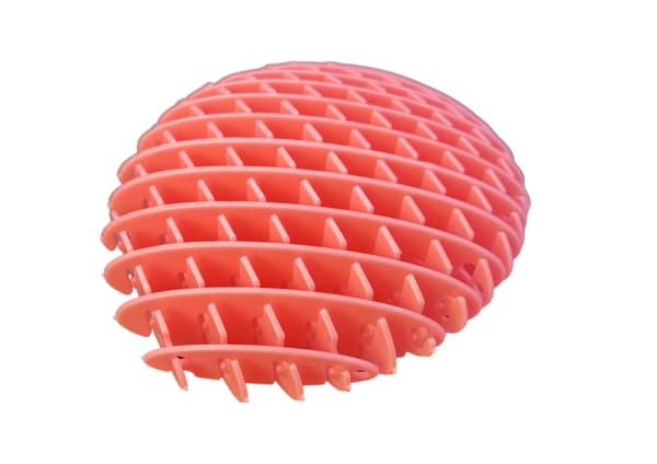 Fidget leksak rosa flexibel sensorisk anti-stress 10x8 cm 1-pack