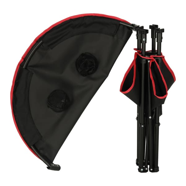 Hopfällbart campingbord 72 cm med dryckeshållare & transportväska