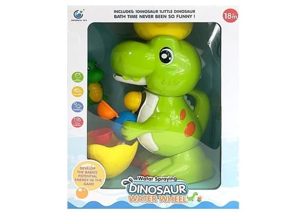Badlegetøj dinosaur til badekar og pool, 18+ månader