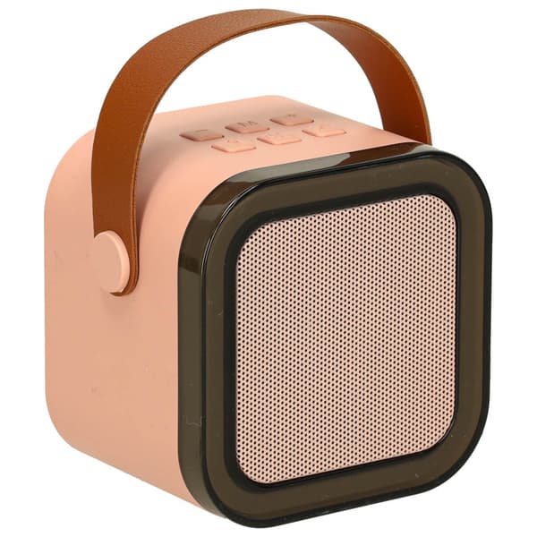 Bärbart karaoke-set Bluetooth-högtalare 6W + mikrofon rosa
