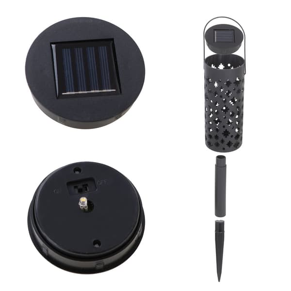 Solcellslampor för trädgård LED med skymningssensor 4-pack