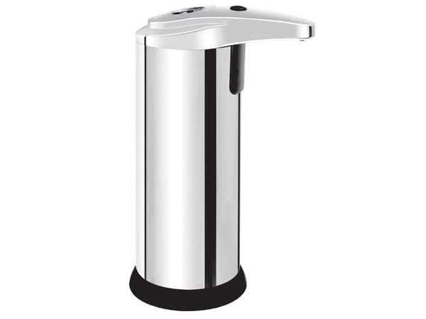 Beröringsfri tvåldispenser med sensor 200 ml silver för flytande tvål