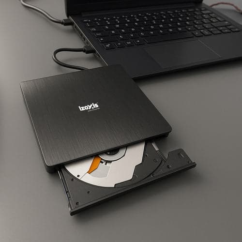 Ekstern DVD/CD-brænder USB 3.0 24x/8x til Windows/macOS/Linux