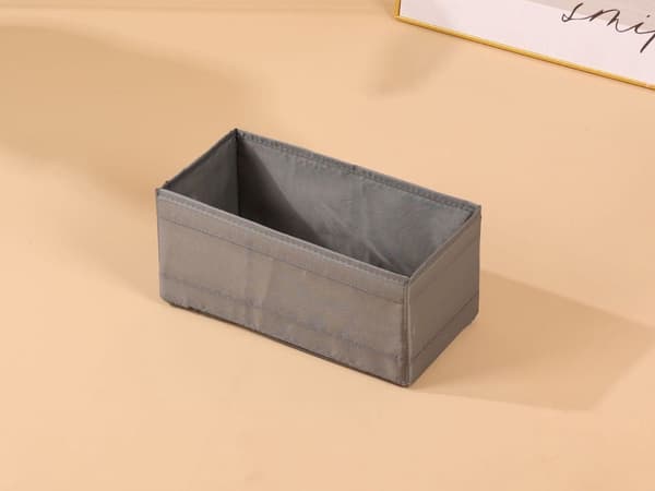 Förvaringsorganiser underkläder/strumpor grå polyester 28x14x13 cm