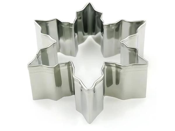 Juliga kakformar i stål 6-pack pepparkaksformar 6,5 cm