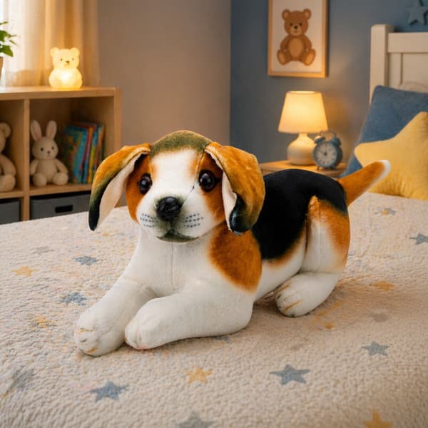 Pehmolelu beagle 25 cm, pehmeä