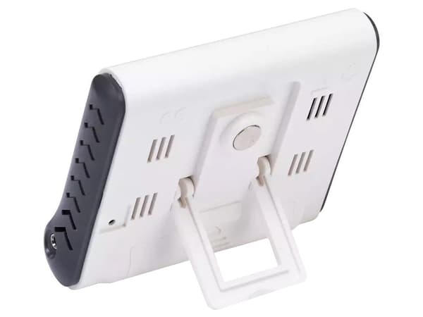 Väderstation termometer/hygrometer med extern sensor, inne/ute, vit