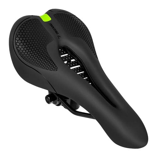 Cykelsadel ergonomisk blød polstring 28x14 cm sort universal