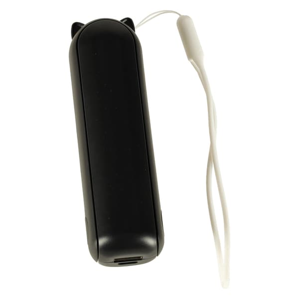Mini USB-ventilator 2-i-1 hånd/bord 1200mAh USB-C sort