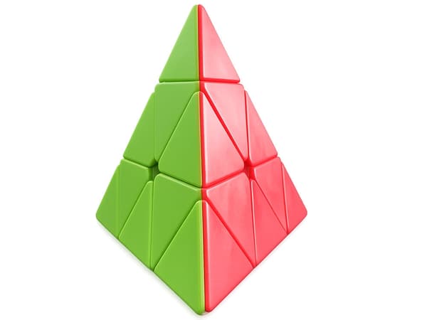 Pyraminx pyramidekube 3D logikpuslespil roterende plast 9,5 cm