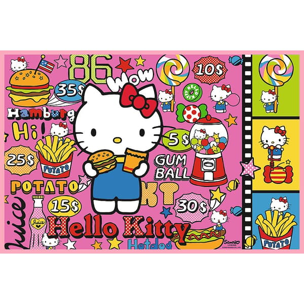 Pussel 2x200 bitar Hello Kitty & vänner, 2-pack 410x275 mm