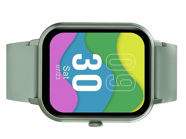 Smartwatch med Bluetooth-samtal grön silikonarmband 5–7 dagar