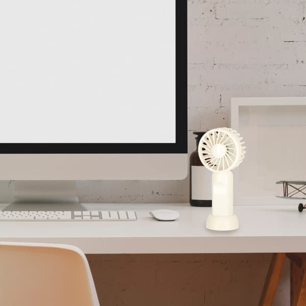 Mini USB-ventilator håndholdt/bordventilator med stativ, USB-C, 3 hastigheder