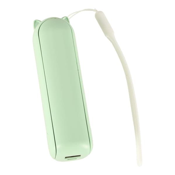 Mini USB bordventilator foldbar USB-C 3 hastigheder powerbank grøn