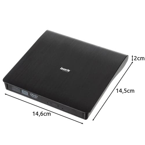 Ulkoinen DVD/CD-polttava asema USB 3.0 24x/8x Windows/macOS/Linux